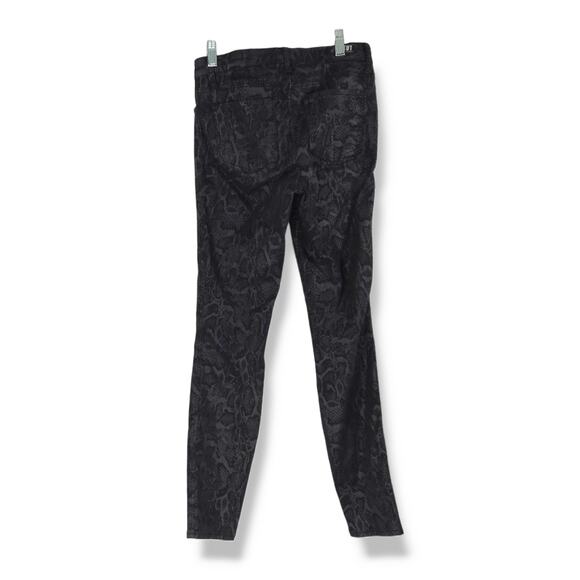 EUC Kut from the Kloth Mia High Rise Slim Fit Skinny Jeans Sz 2x28.5 Black Snake - Picture 3 of 11
